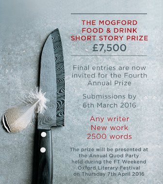 The Mogford Literary Prize For Food and Drink