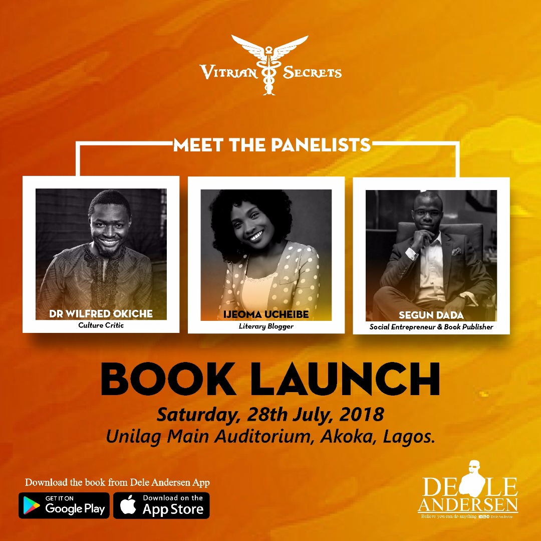 Don’t Miss This Book Launch: Vitrian Secrets – The Healing Mendez’ by Dele Andersen
