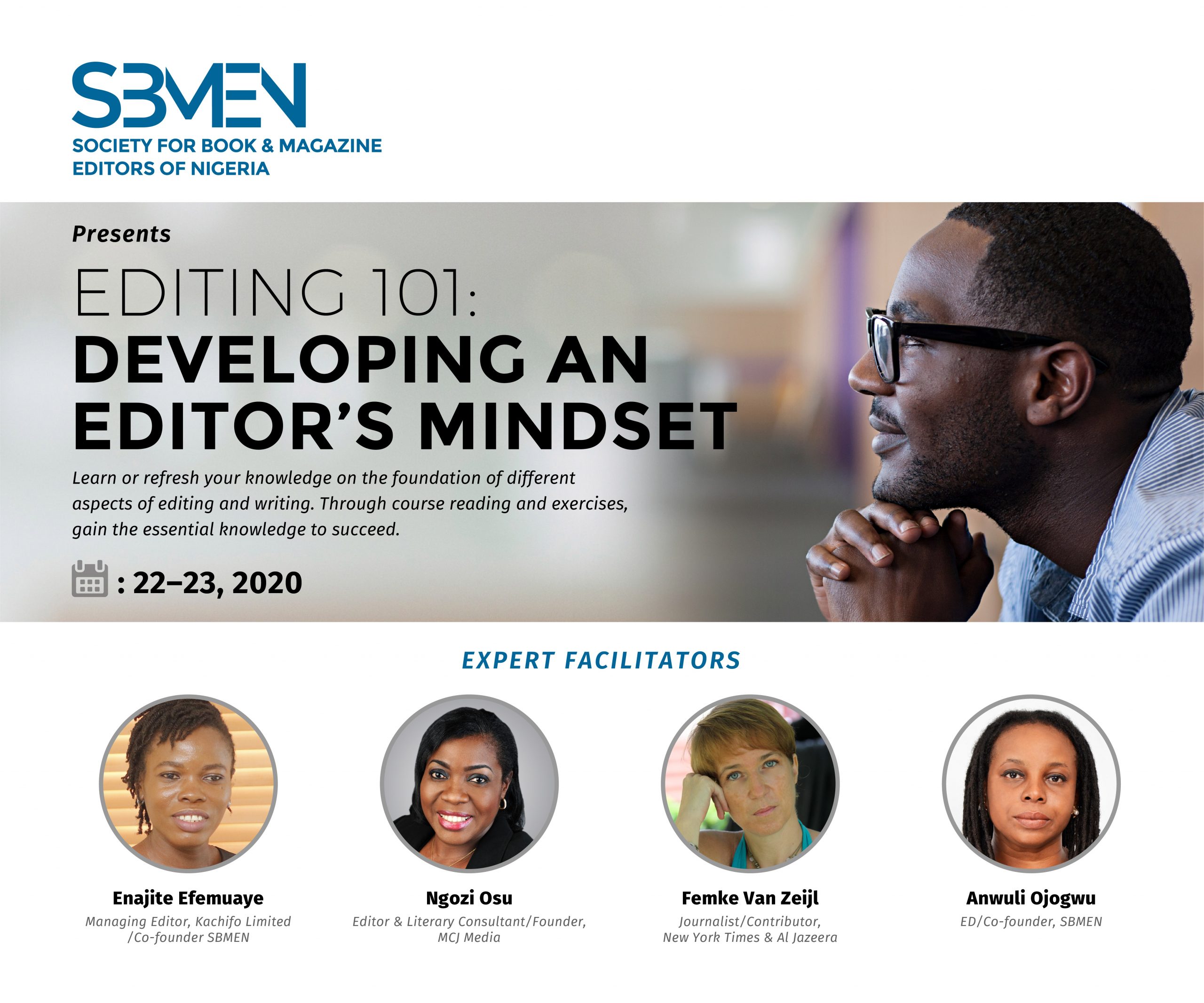 Register for the First SBMEN Workshop for Editors and Writers in 2020.