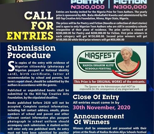 The Nigerian Prize for Teen Authors