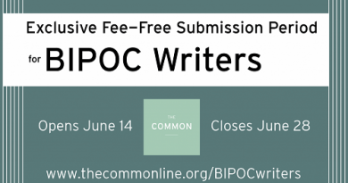 Exclusive Fee-Free Submission Period for BIPOC Writers By The Common
