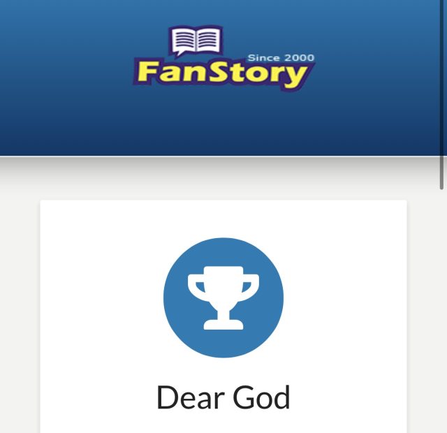 Fanstory Dear God Writing Contest 