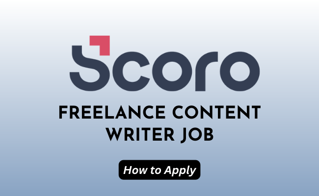 Scoro Freelance Content Writer Job