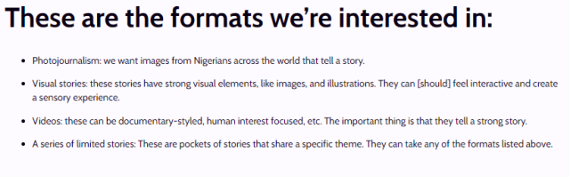 Zikoko Mag Formats