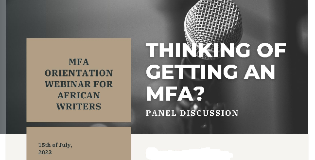 SprinNG MFA Orientation Session for Young African Writers