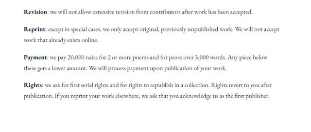 Efiko Magazine Submissions Guidelines