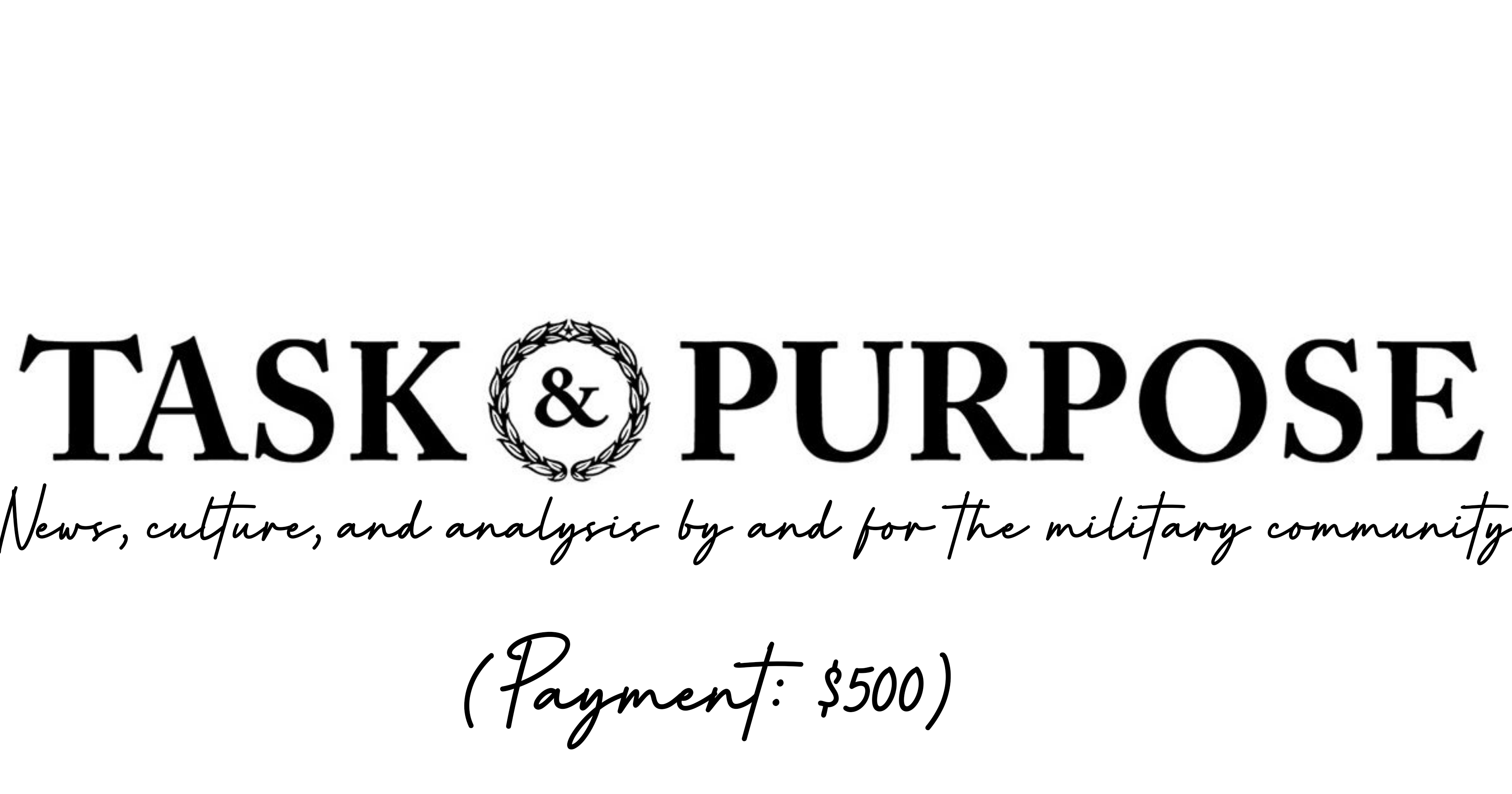 How To Submit to Task and Purpose Publication