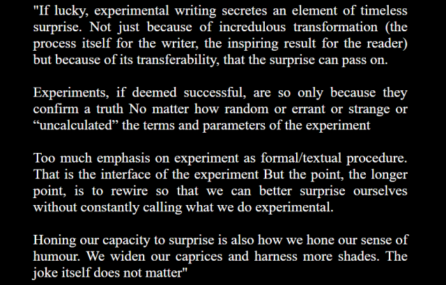 Ergot Magazine Experimental Writing Definition