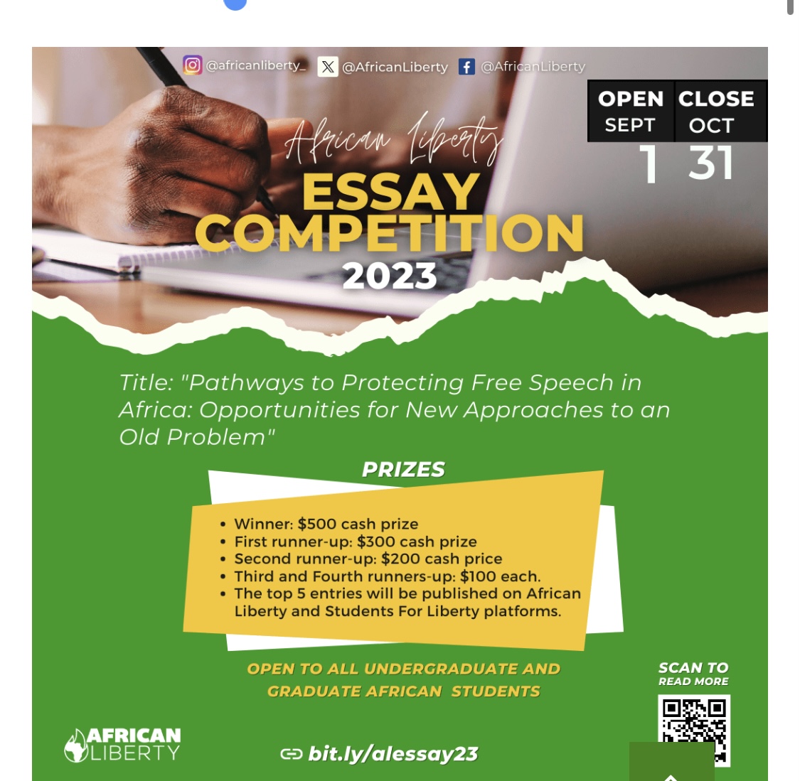 African Liberty Essay Competition