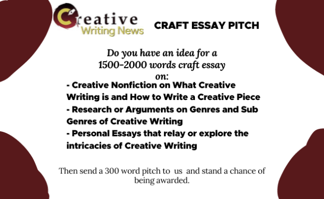 Creative Writing News Craft Essay Pitch Poster