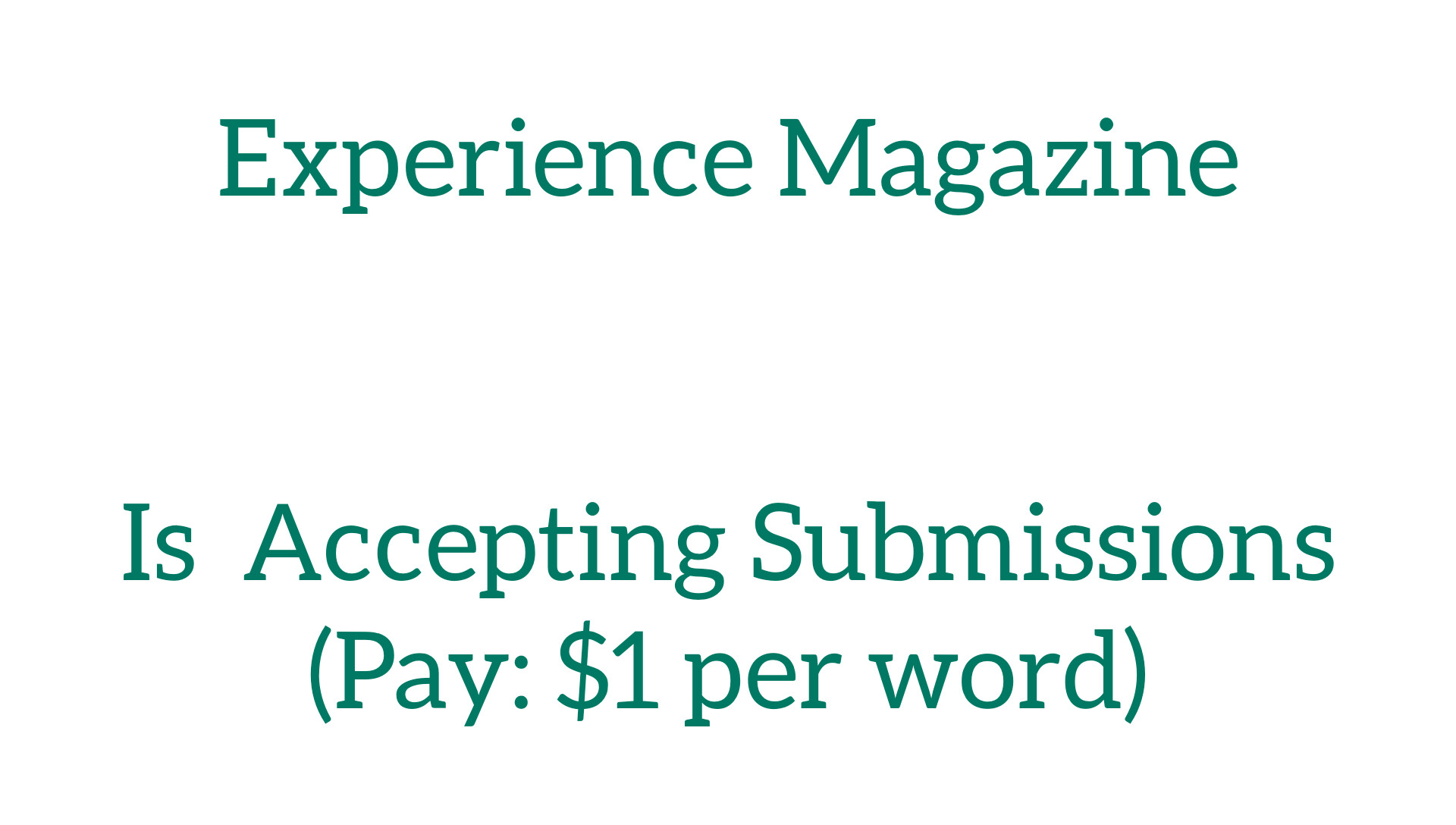 Submission Information for Experience Life magazine