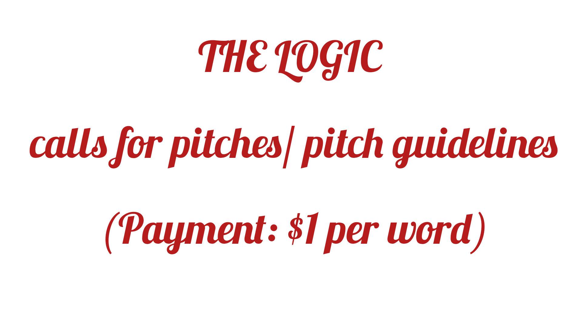 Submission information for the Logic