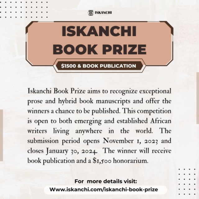 Iskanchi Book Prize Poster
