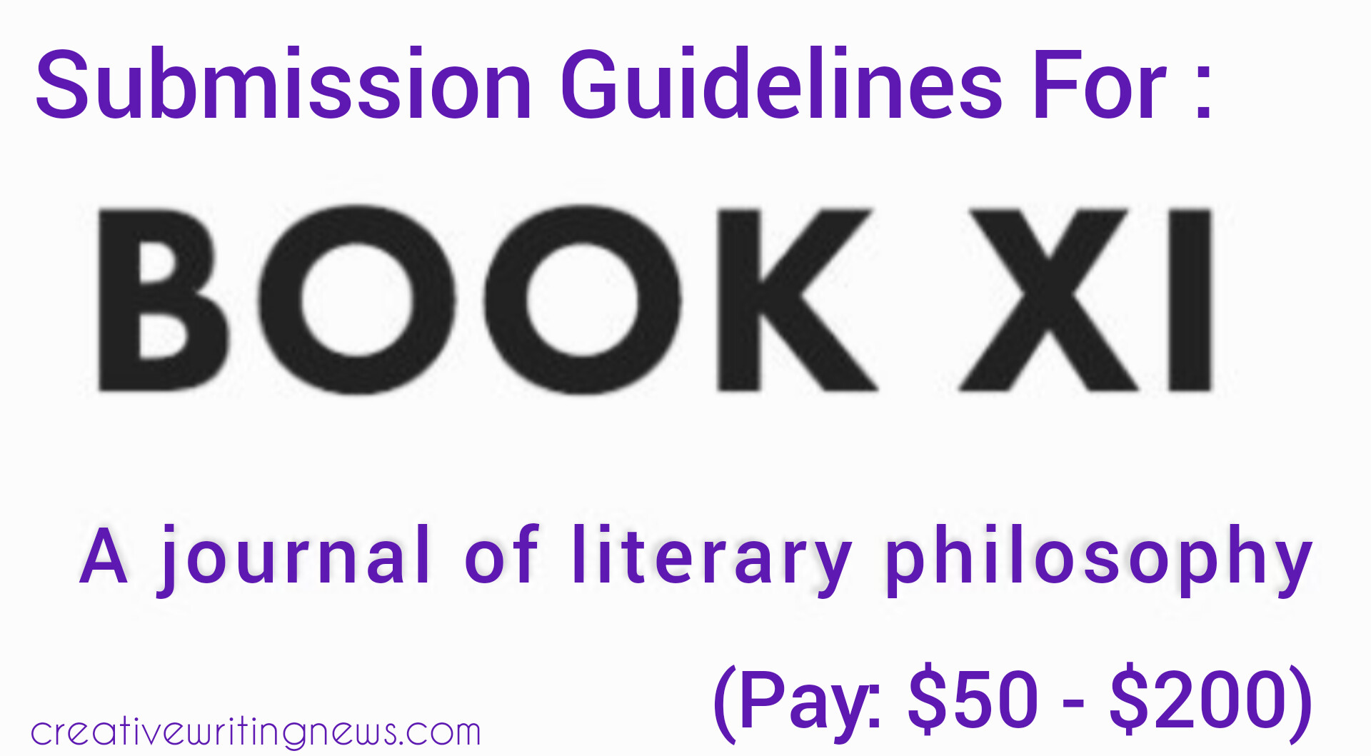 Book XI Literary Journal is accepting submissions