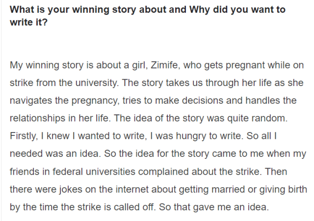 Inspiration of Dear Zimi by Chiziterem Chijioke