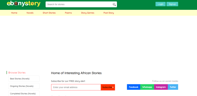 Home for Interesting African Stories as an Okadabooks alternatives.