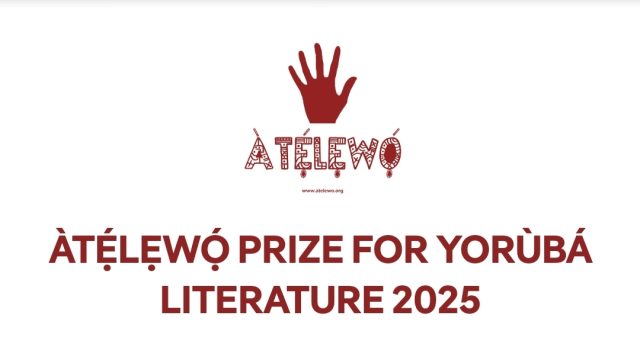 ÀTẸ́LẸWỌ́ prize for Yorùbá Literature 2025, flyer. 