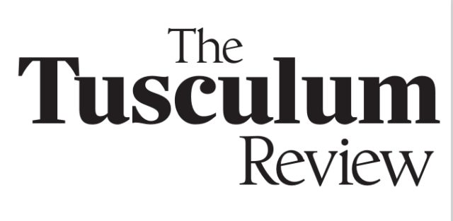 The Tusculum Review Fiction Chapbook Prize, logo, black and white.