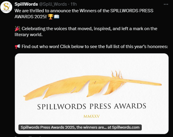 Spillwords Press Awards Twitter