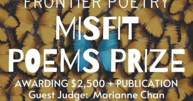 Misfit Poems Prize flyer.