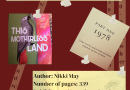 A Review of This Motherless Land, flyer. Maroon and Yellow. Publication details.