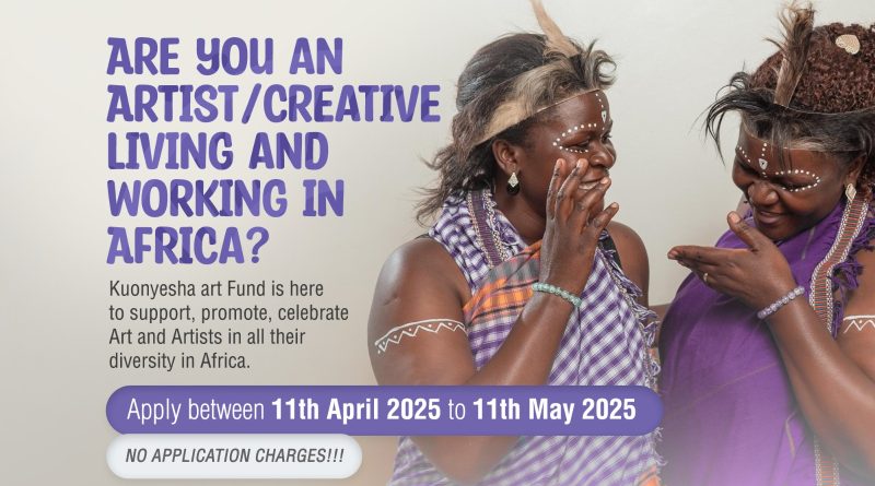 The Kuonyesha Art Fund, open call Flyer.