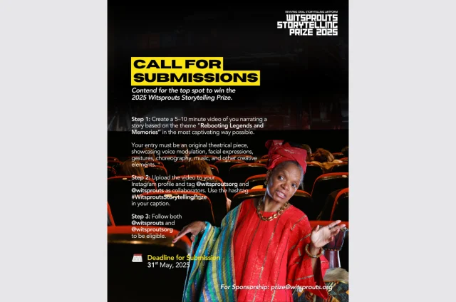 Witsprouts Storytelling prize flyer. 