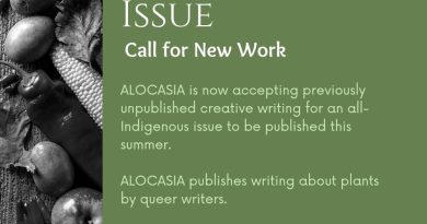ALOCASIA Magazine, open call flyer.