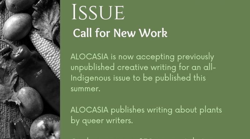 ALOCASIA Magazine, open call flyer.