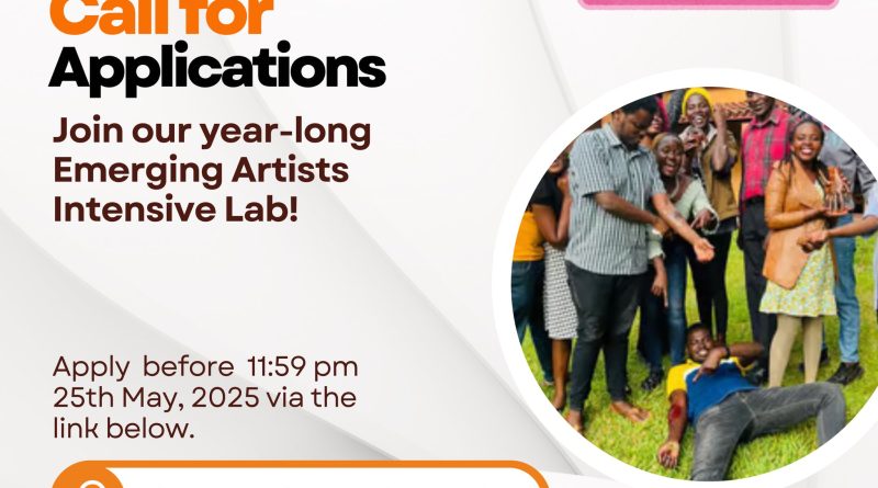 Emerging Artists Program by Tebere Foundation. Open Call flyer.