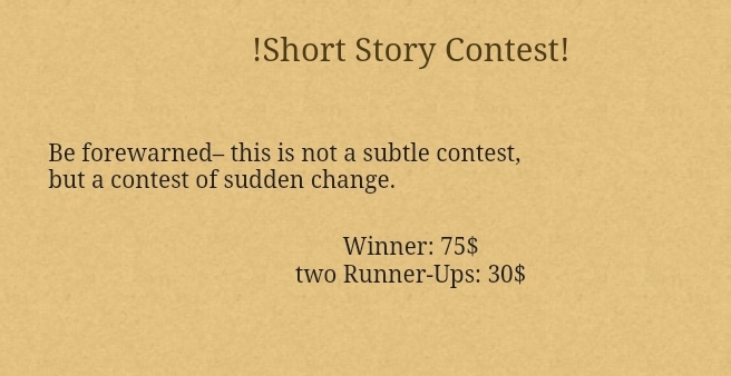 Defenestrationism.net !Short Story Contest!