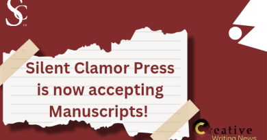 Silent Clamor Press, open call announcement flyer.