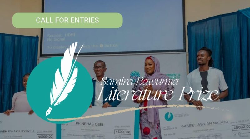 The Samira Bawumia Literature Prize, call for entries flyer.