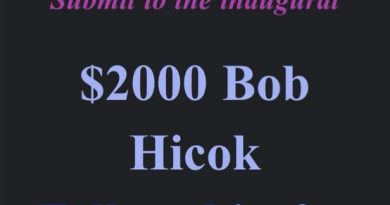 $2000 Bob Hicok Fellowship, Newsletter.