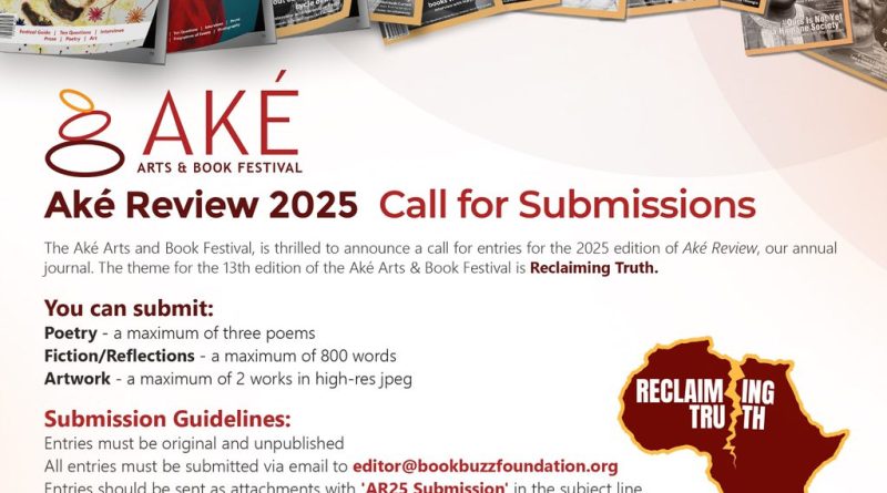 Aké Review, call for Submissions Flyer.
