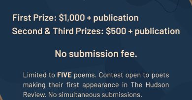 The Frederick Morgan Poetry Contest, call for submissions flyer.