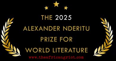 The Alexander Nderitu Prize, flyer.