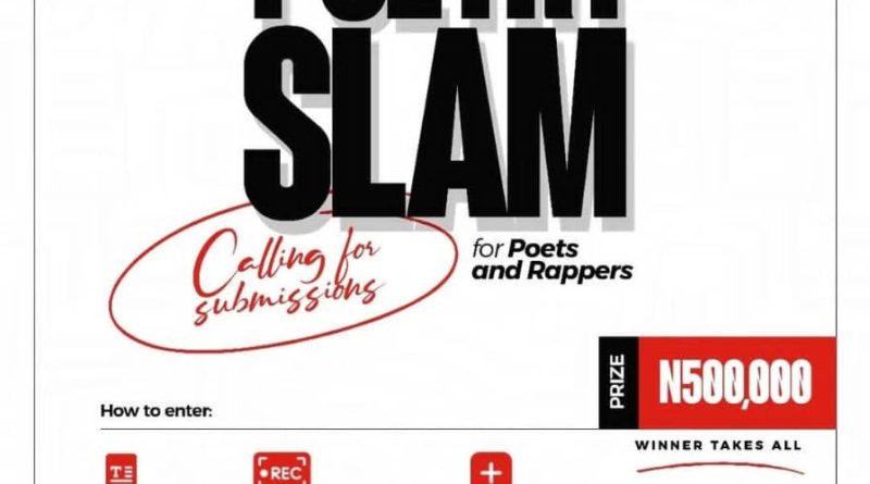 Poetry Slam, call for Submissions flyer.