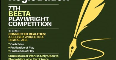 The Beeta Playwright Competition, flyer